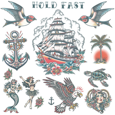 Vintage Sailor Tattoos Set