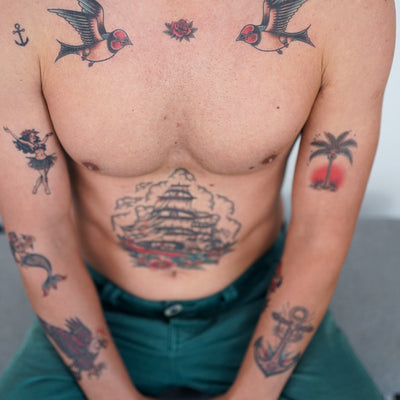 Vintage Sailor Tattoos Set