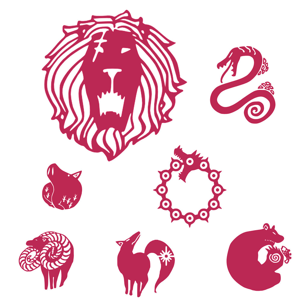 Seven Deadly Sins Temporary Tattoos