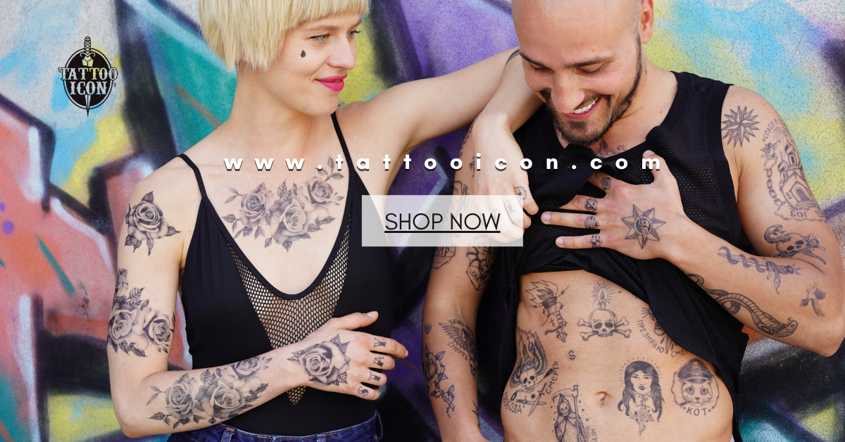 Yin Yang Temporary Tattoo Set (2 tattoos) – TattooIcon