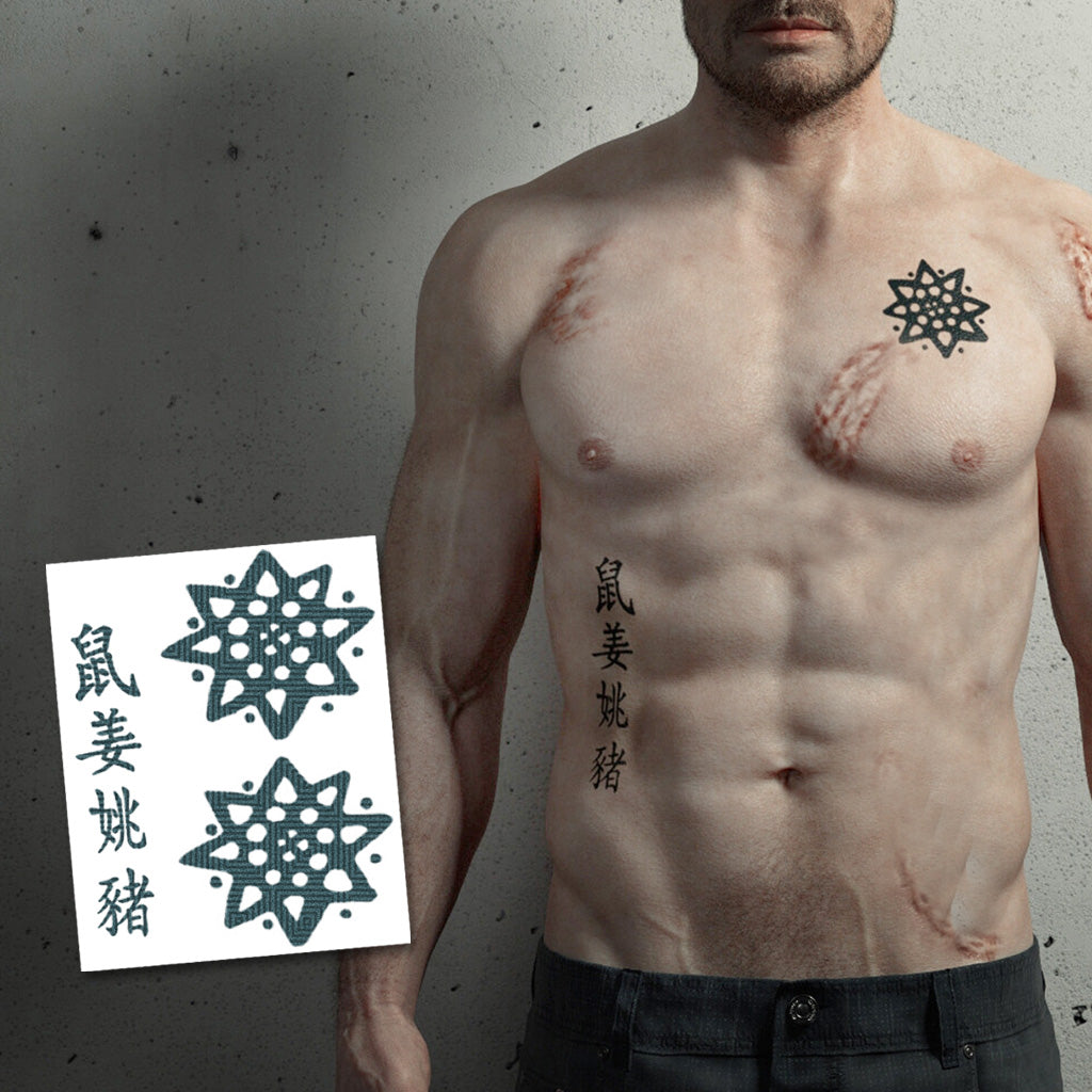 Oliver Queen Tattoos Set