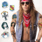 axl roses temporary tattoos costume