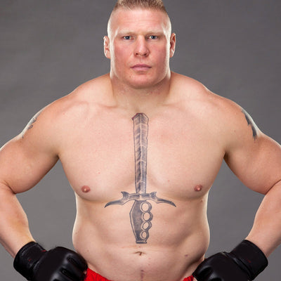Brock Lesnar Sword Temporary Tattoo