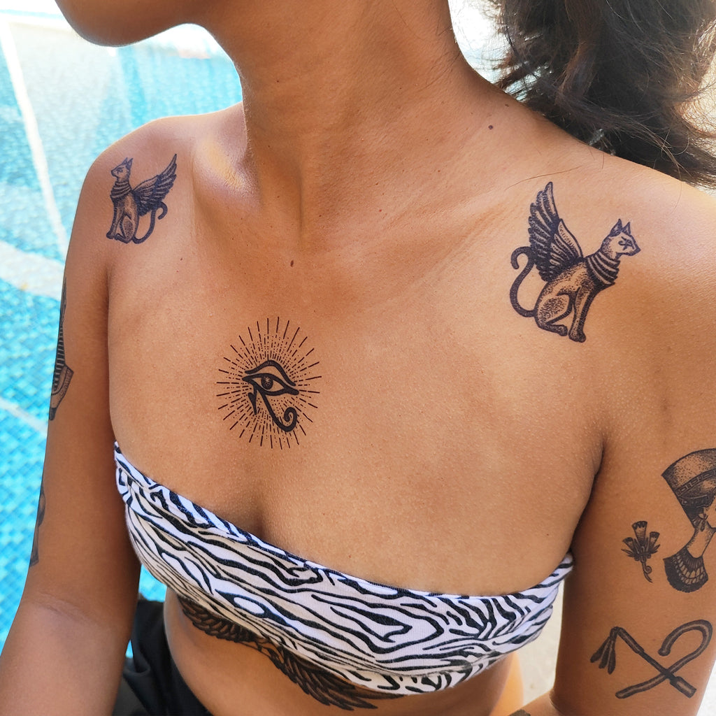 Egyptian Winged Cat TattooIcon
