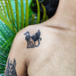 egyptian winged cat temporary tattoo