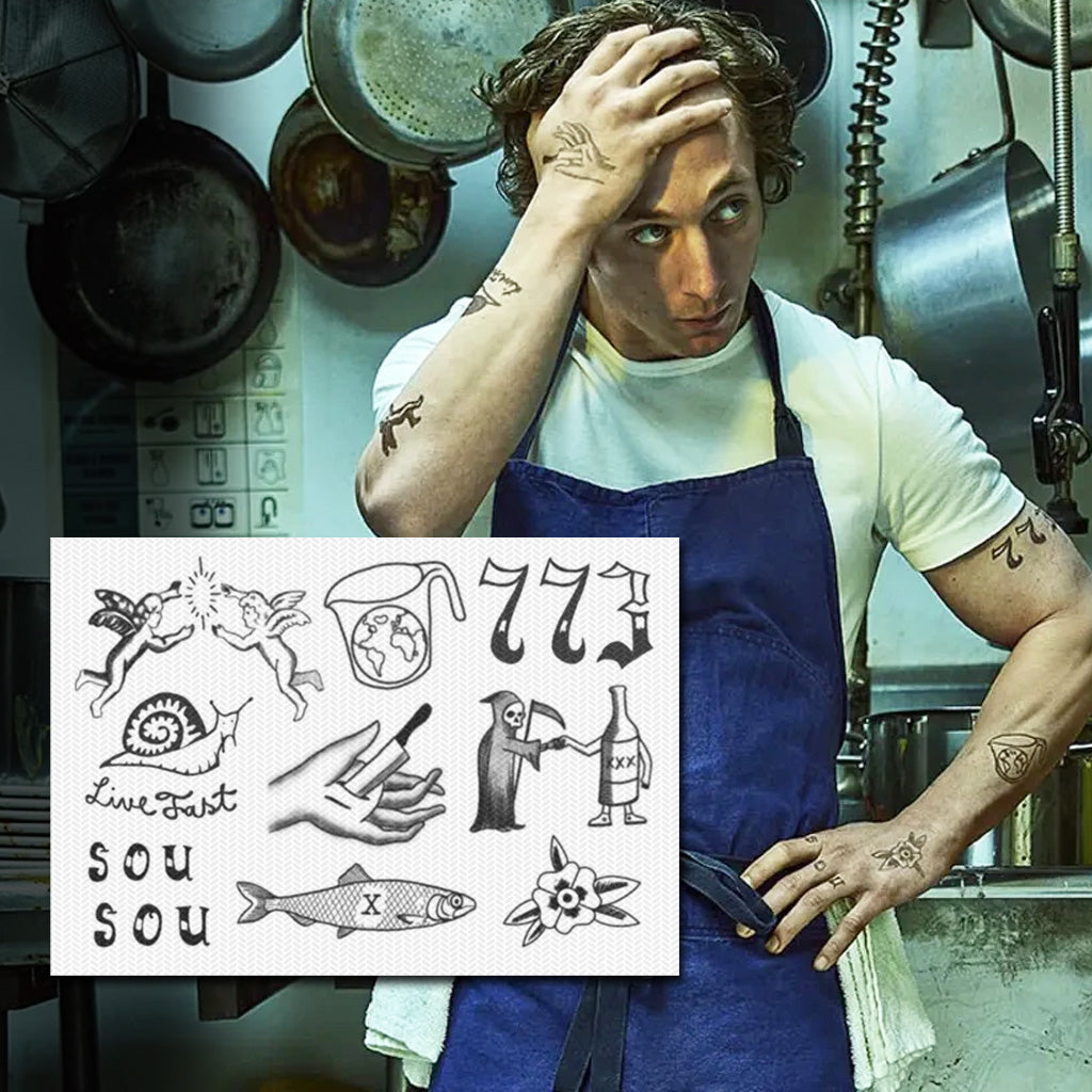 the bear carmy temporary tattoos