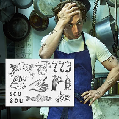 the bear carmy temporary tattoos