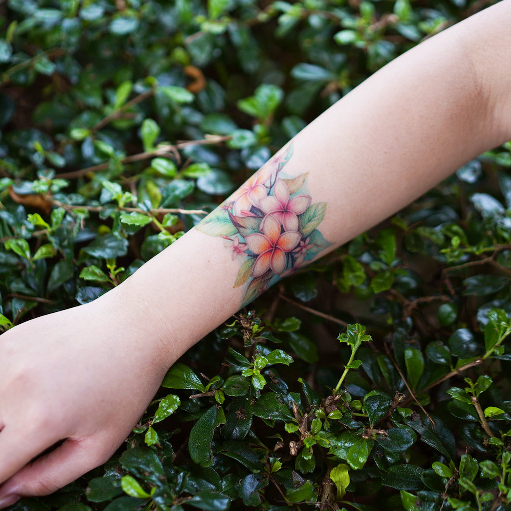 Frangipani Flowers Tattoo