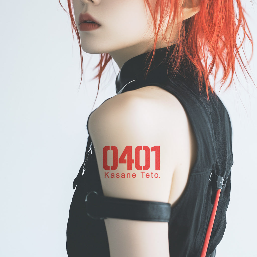 Kasane Teto Temporary Tattoo (Set of 2)