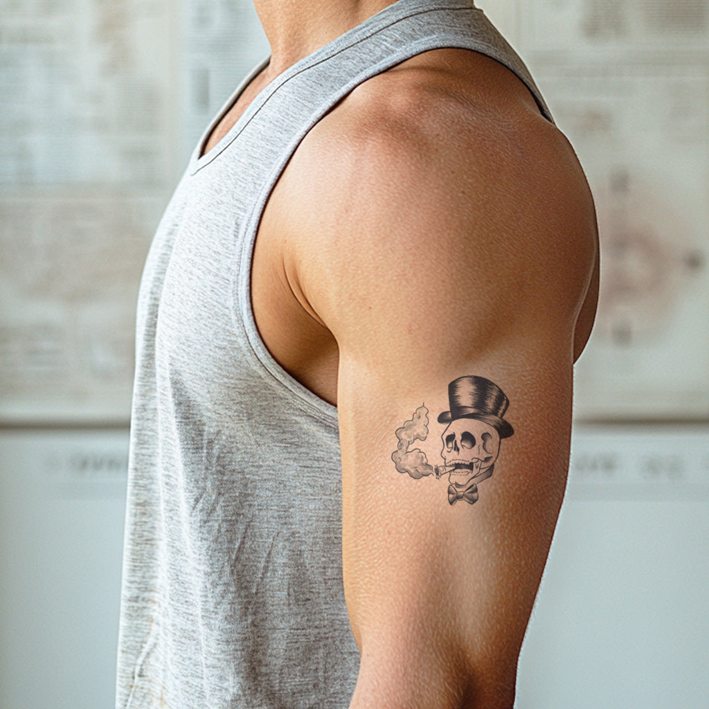 John McClane Skull Tattoo