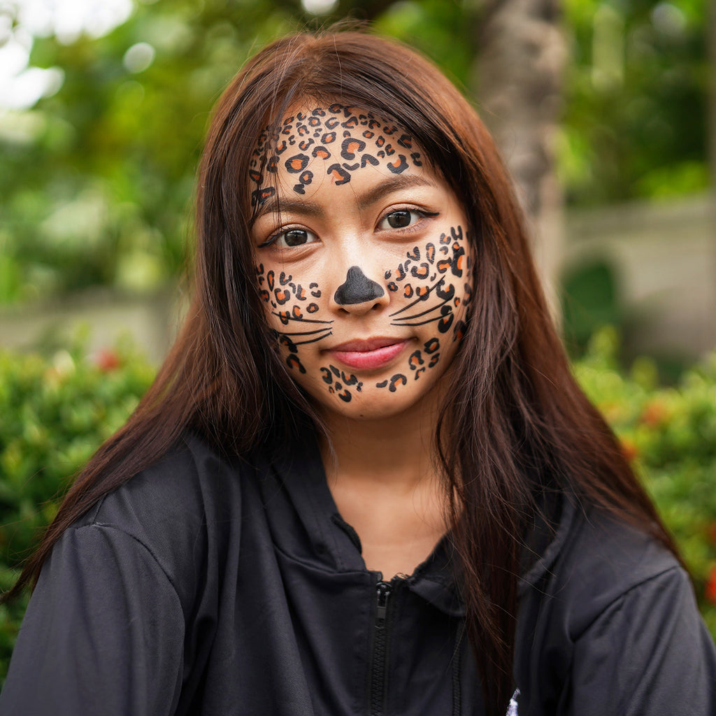 Leopard Spots Face Tattoos SET