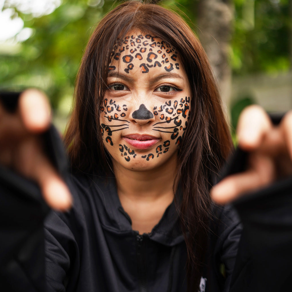 Leopard Spots Face Tattoos SET
