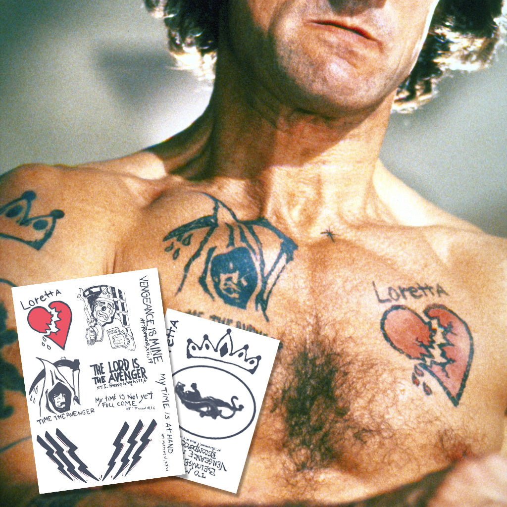 Max Cady Temporary Tattoos SET