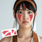 Princess Mononoke Face Tattoos (Set of 2)