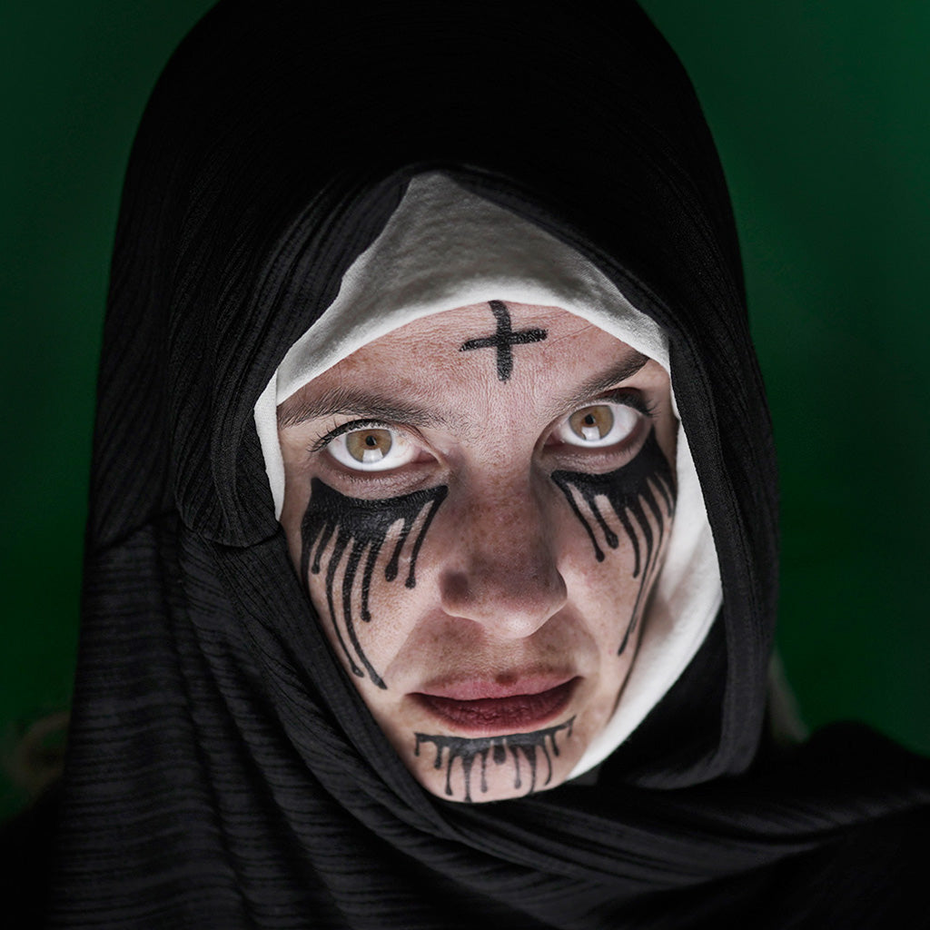 Scary Nun Tattoo Set