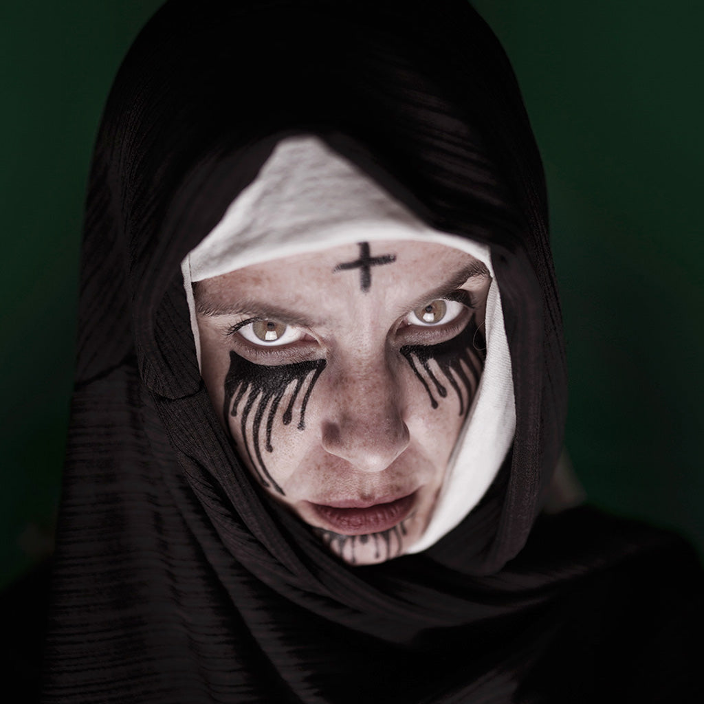 Scary Nun Tattoo Set
