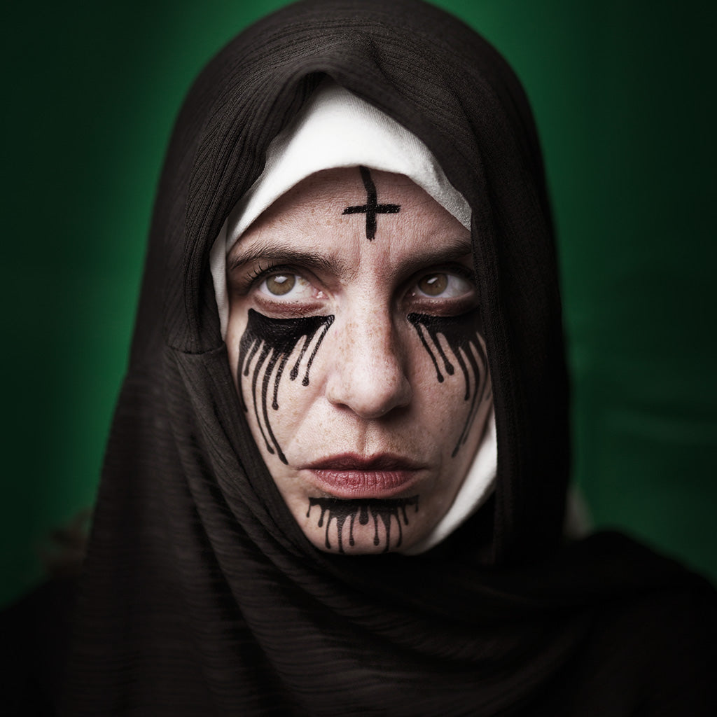 Scary Nun Tattoo Set