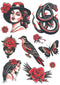 Neo Traditional Red & Black Set