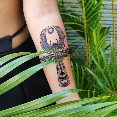 ankh scarab tattoo