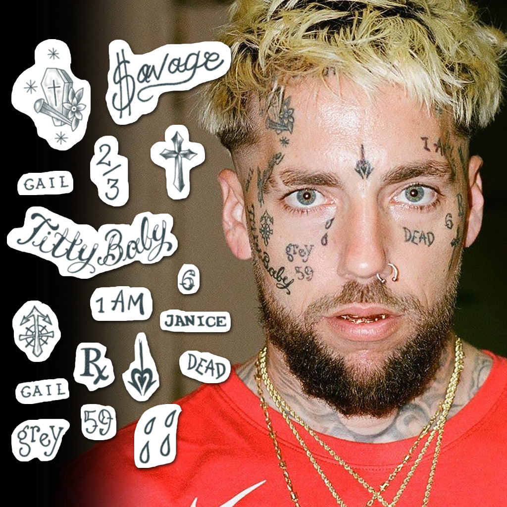 Scrim Face Temporary Tattoos Set TattooIcon