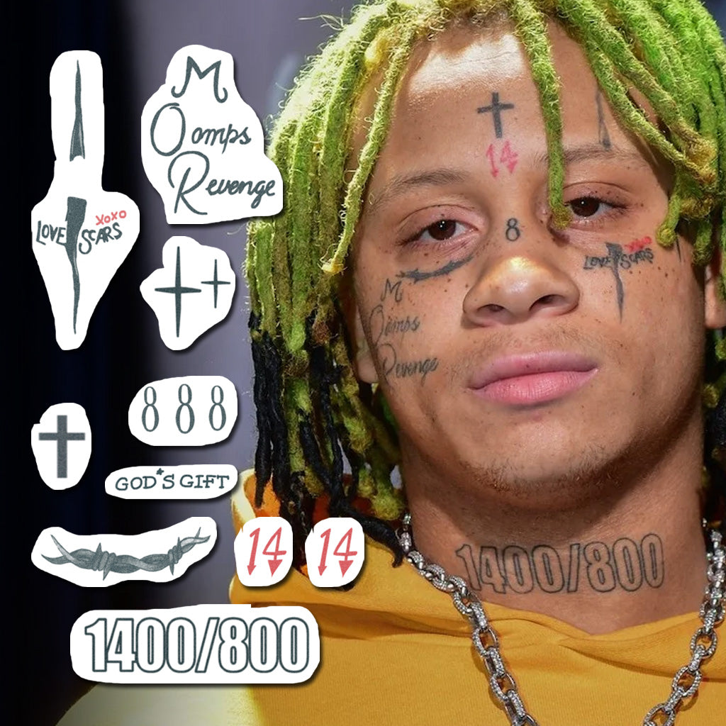 trippie redd face tattoos