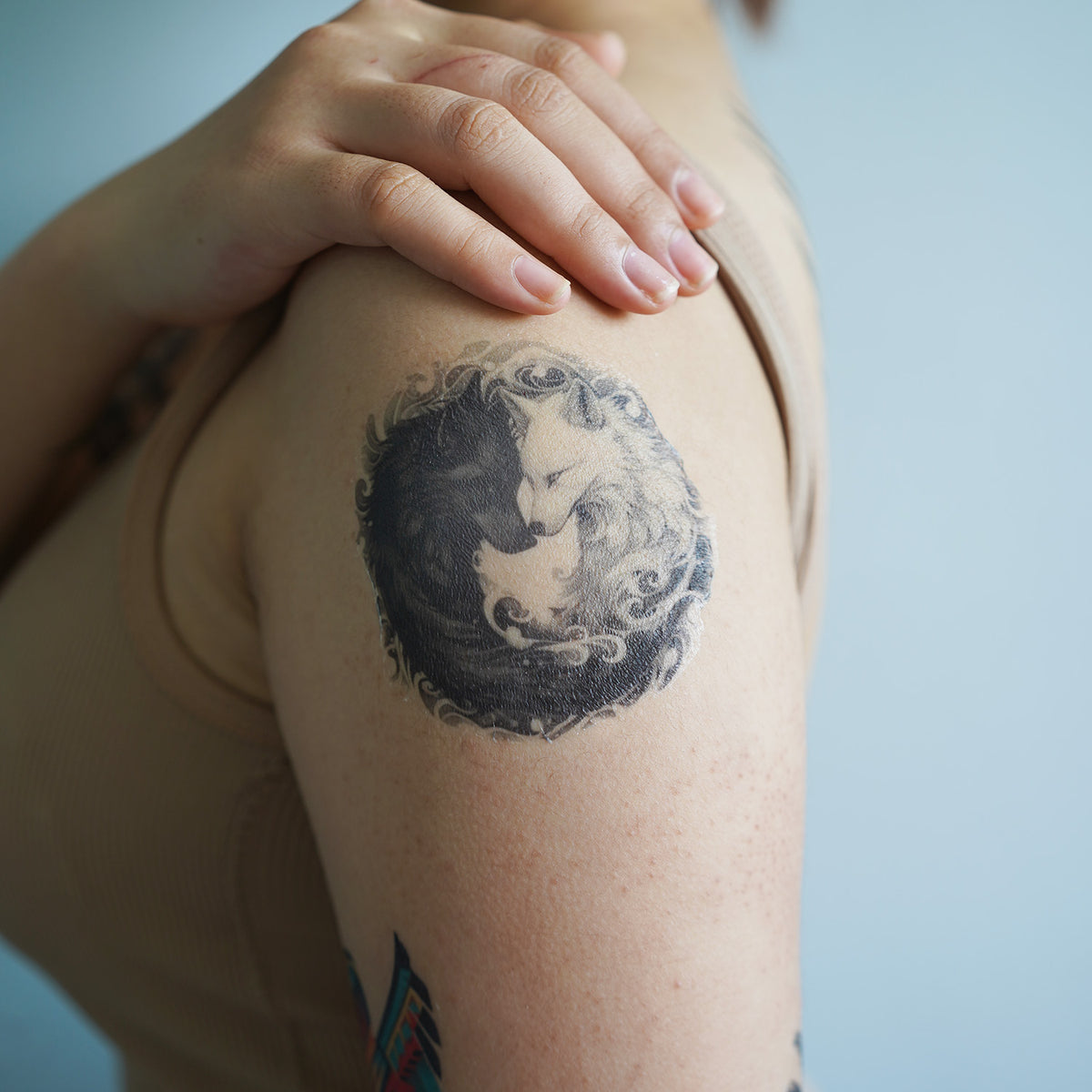 Wolves Yin Yang Tattoo – TattooIcon, image size:1200x1200