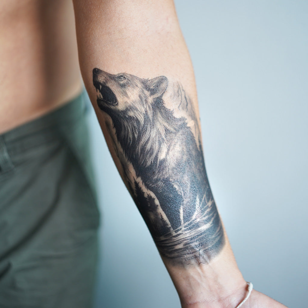 Lone Wolf Howling, image size:1024x1024