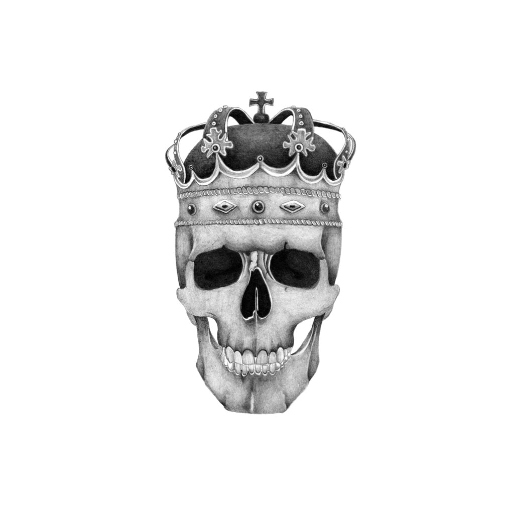 Skull King Tattoo Realistic Temporary Tattoos Tattoo Icon TattooIcon