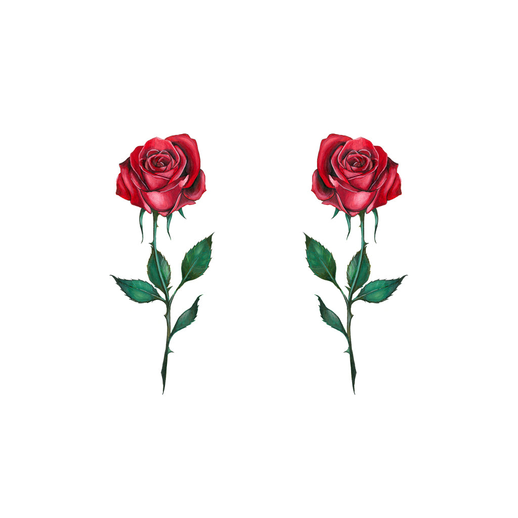 small red roses