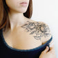 flower tattoo collarbone