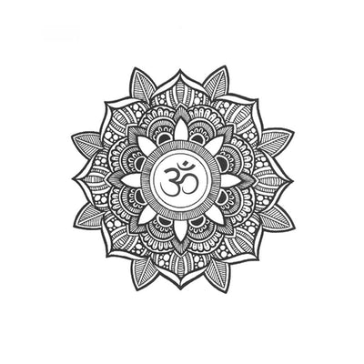 mandala om temporary tattoo