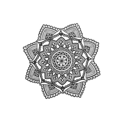 mandala temporary tattoo design