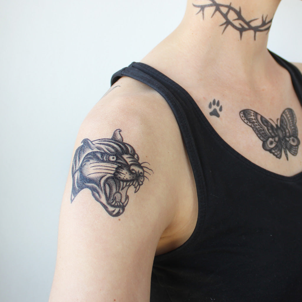 Black Panther Tattoos for Men: Power in Every Line