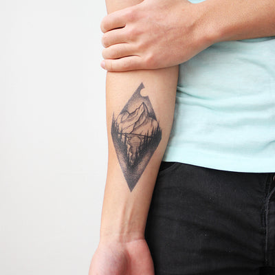 mountain lake tattoo