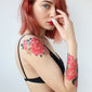 realistic watercolor temporary tattoo