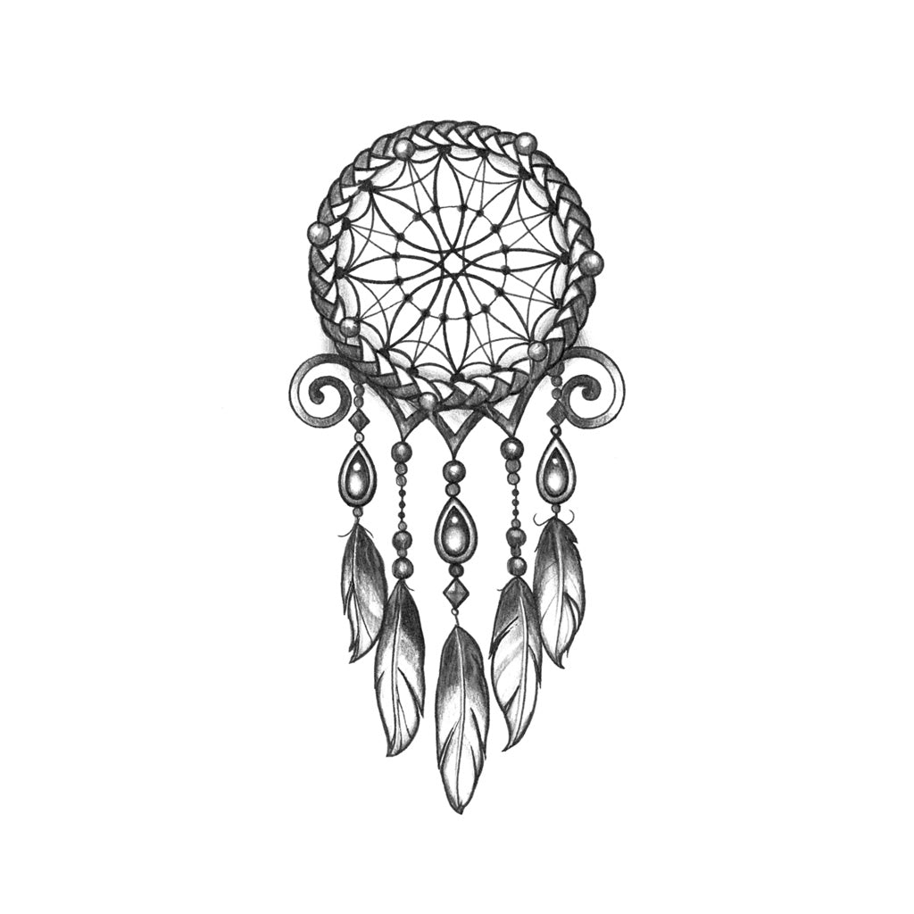 Crystal Dreamcatcher Tattoo