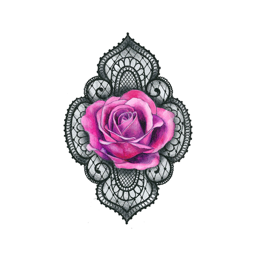 Lace Rose Tattoo
