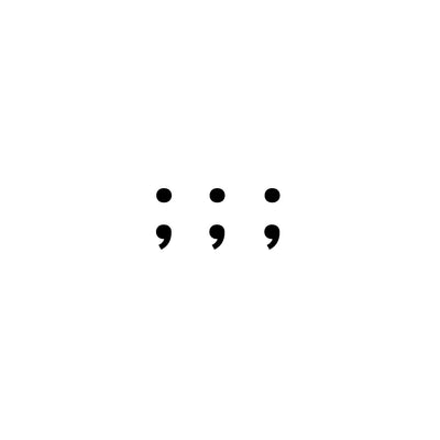 Semicolon Tattoo (Set of 3)