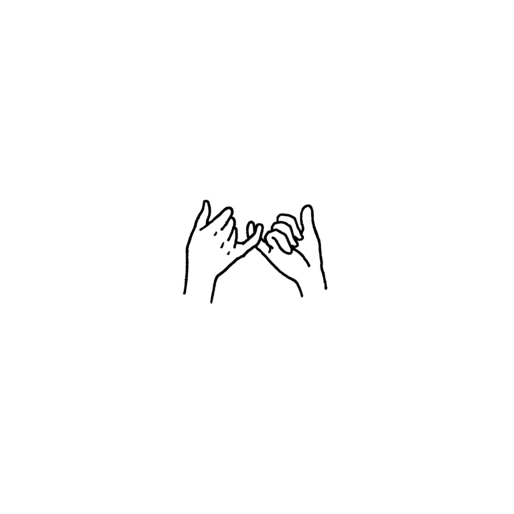 Pinky Promise Temporary Tattoo Set (2 tattoos) TattooIcon