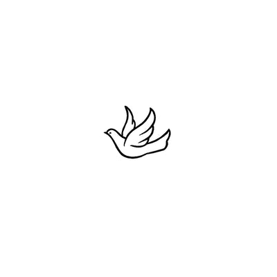 Minimalist Dove Tattoo (Set of 2)