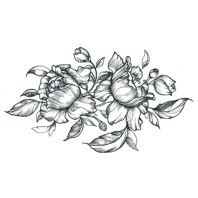 roses temporary tattoo design