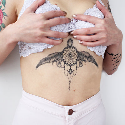 underboob temporary tattoo