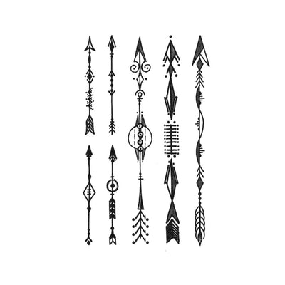 bohemian arrows tattoo design