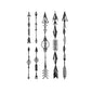 bohemian arrows tattoo design