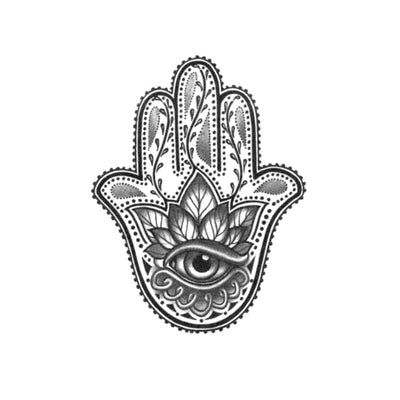 hamsa temporary tattoo design