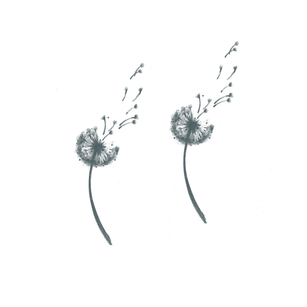 dandelion temporary tattoo