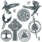 viking tattoo set