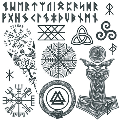 viking temporary tattoos