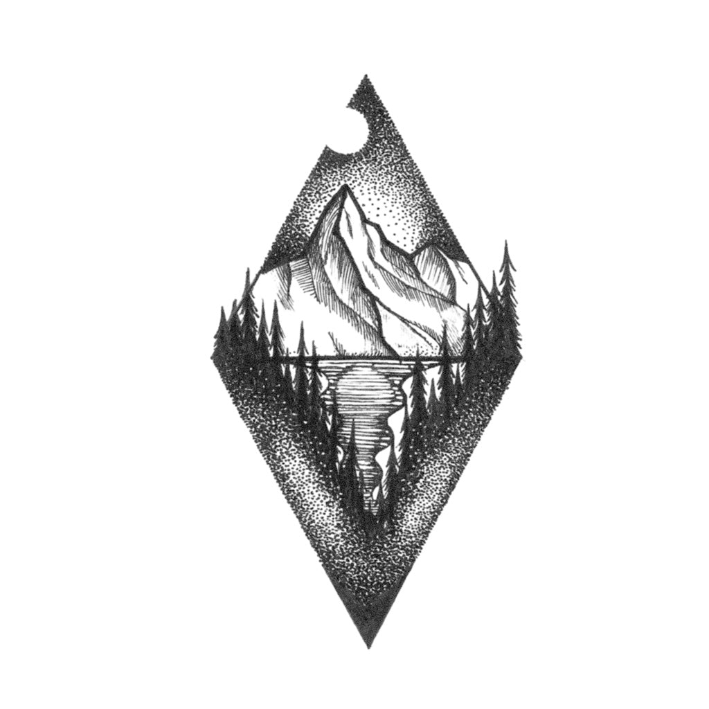 mountain tattoo design