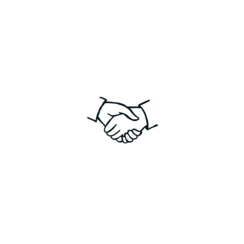 minimalist handshake